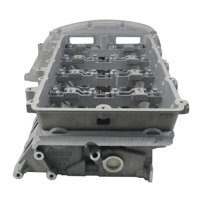 Szara metaliczna głowica cylindra ford transit 24 tdci 2004 2006 z machiniowanymi powierzchniami i mocowaniami bolcami replacement for transit platform chassis