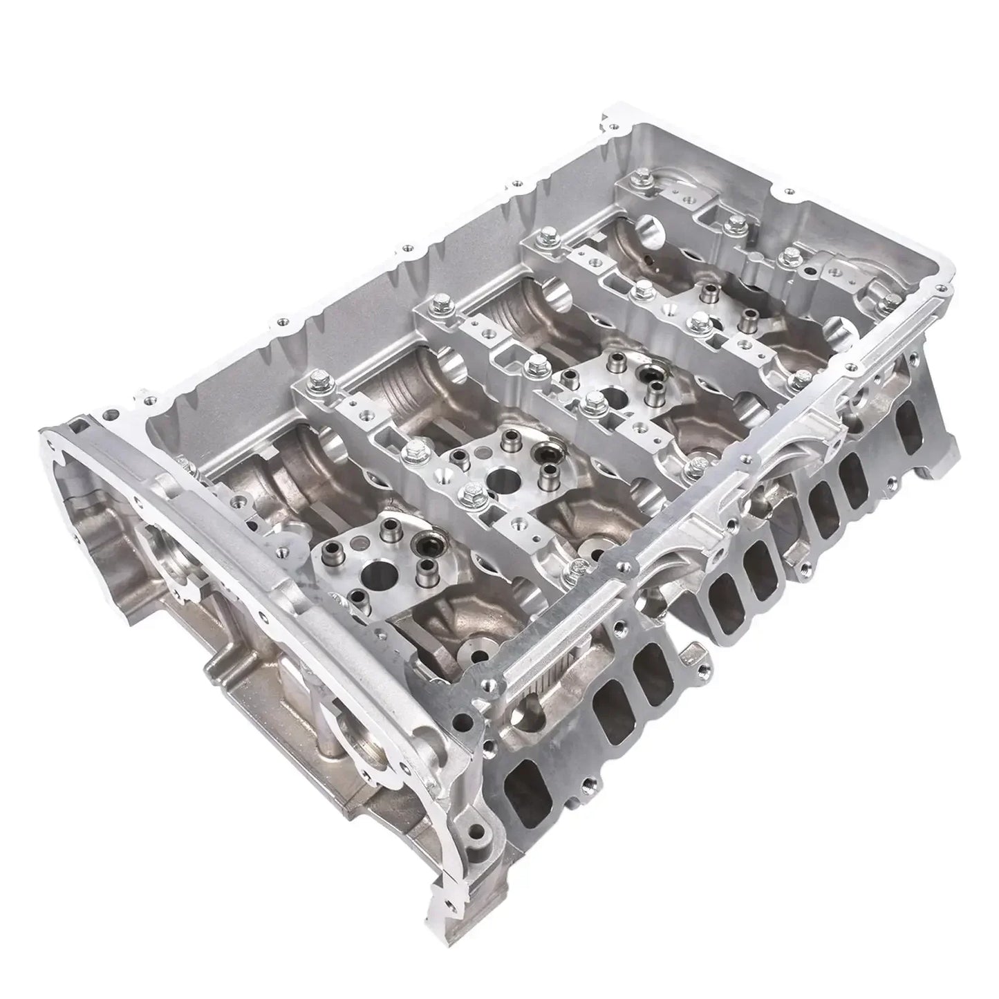 Srebrna aluminiowa głowica cylindrów ap03 z obrobionymi powierzchniami i otworami na śruby do peugeot boxer ford transit pritsche fahrgestell