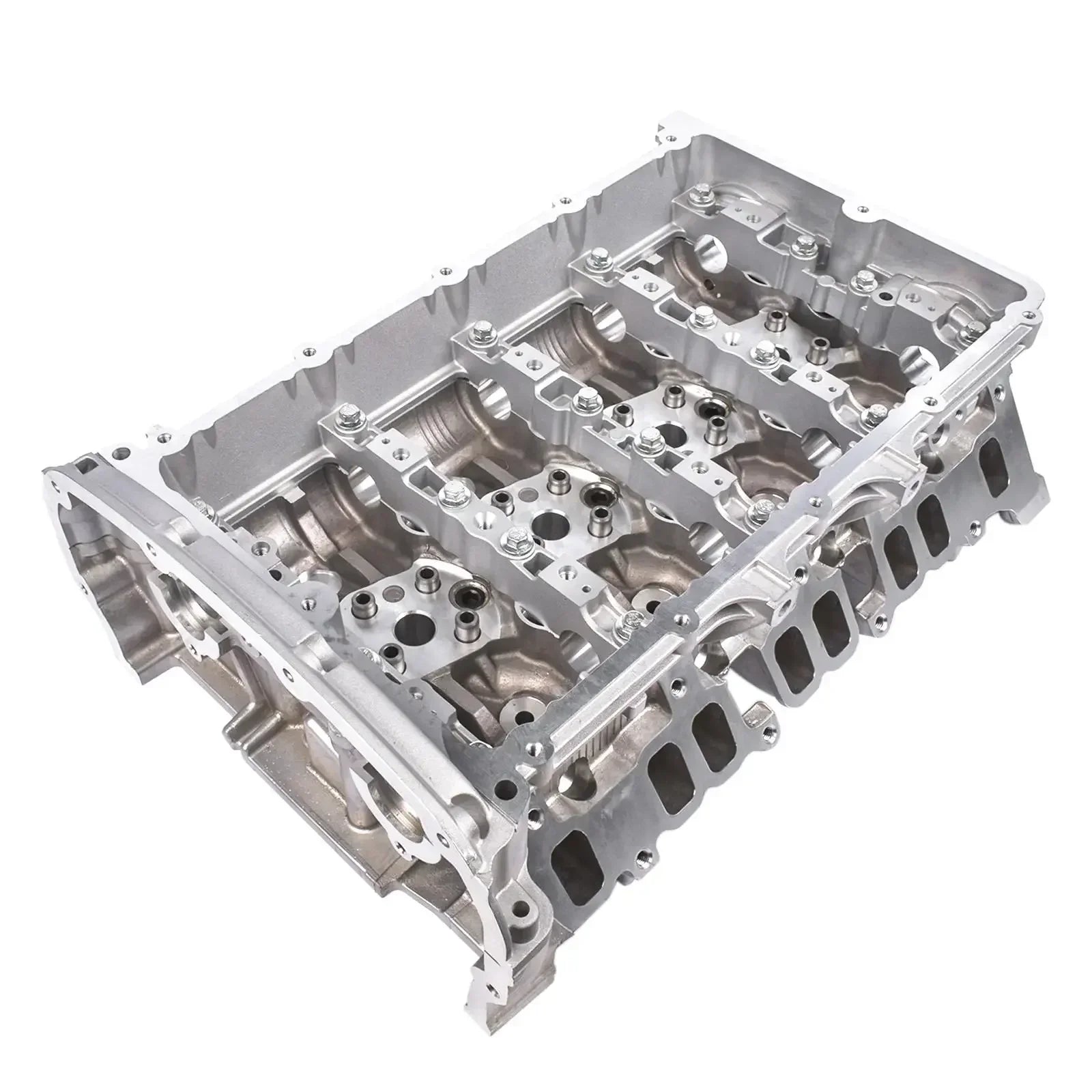 Srebrna aluminiowa głowica cylindrów ap03 z obrobionymi powierzchniami i otworami na śruby do peugeot boxer ford transit pritsche fahrgestell