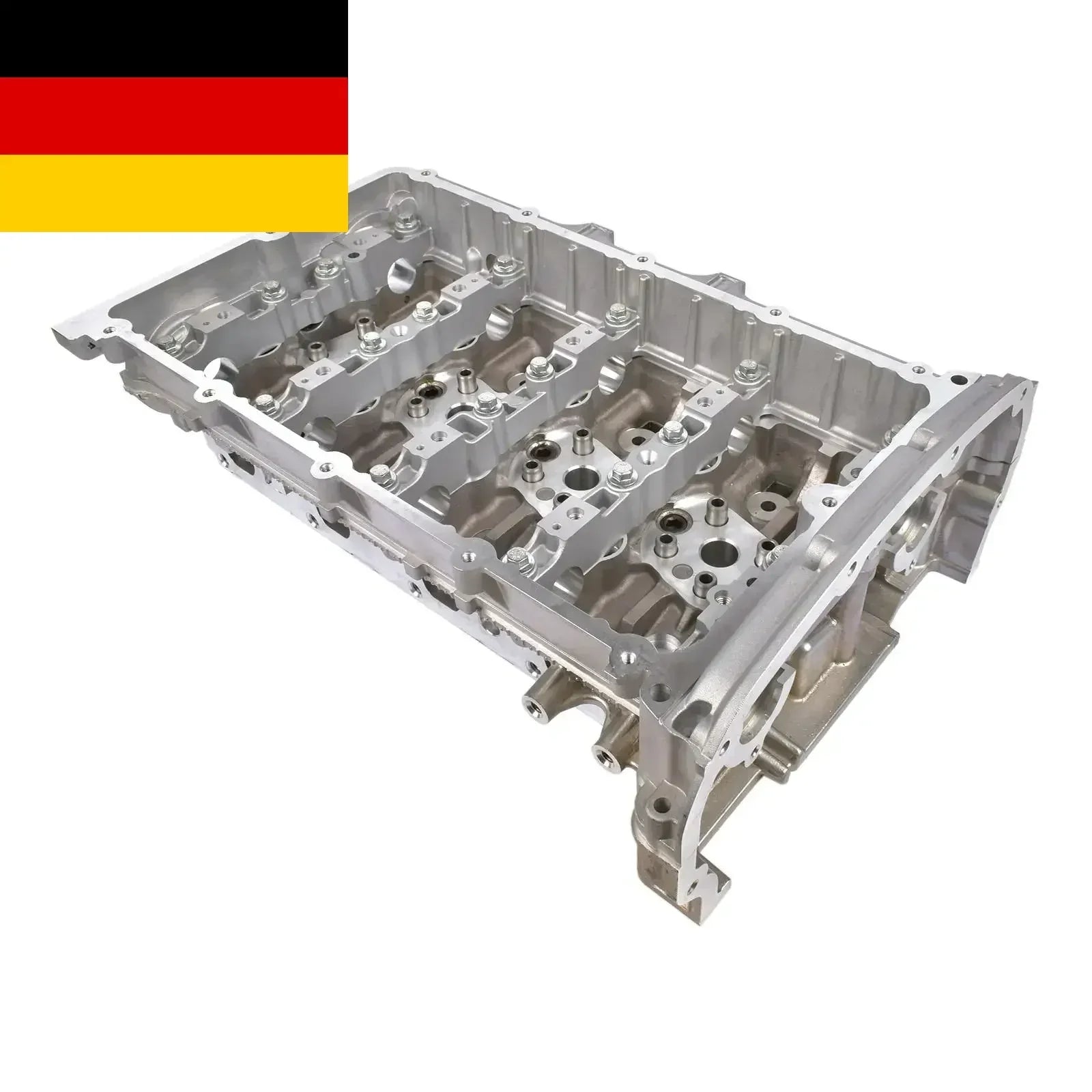 Srebrna głowica cylindra ap03 z aluminium z obrobionymi powierzchniami do ford transit i peugeot boxer pritsche fahrgestell
