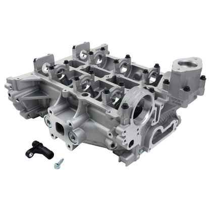 Srebrna aluminiowa głowica silnika cm5g6c032cb do ford focus b max c max mondeo fiesta 1.0 ecoboost z czarnymi śrubami i komponentem tourneo connect