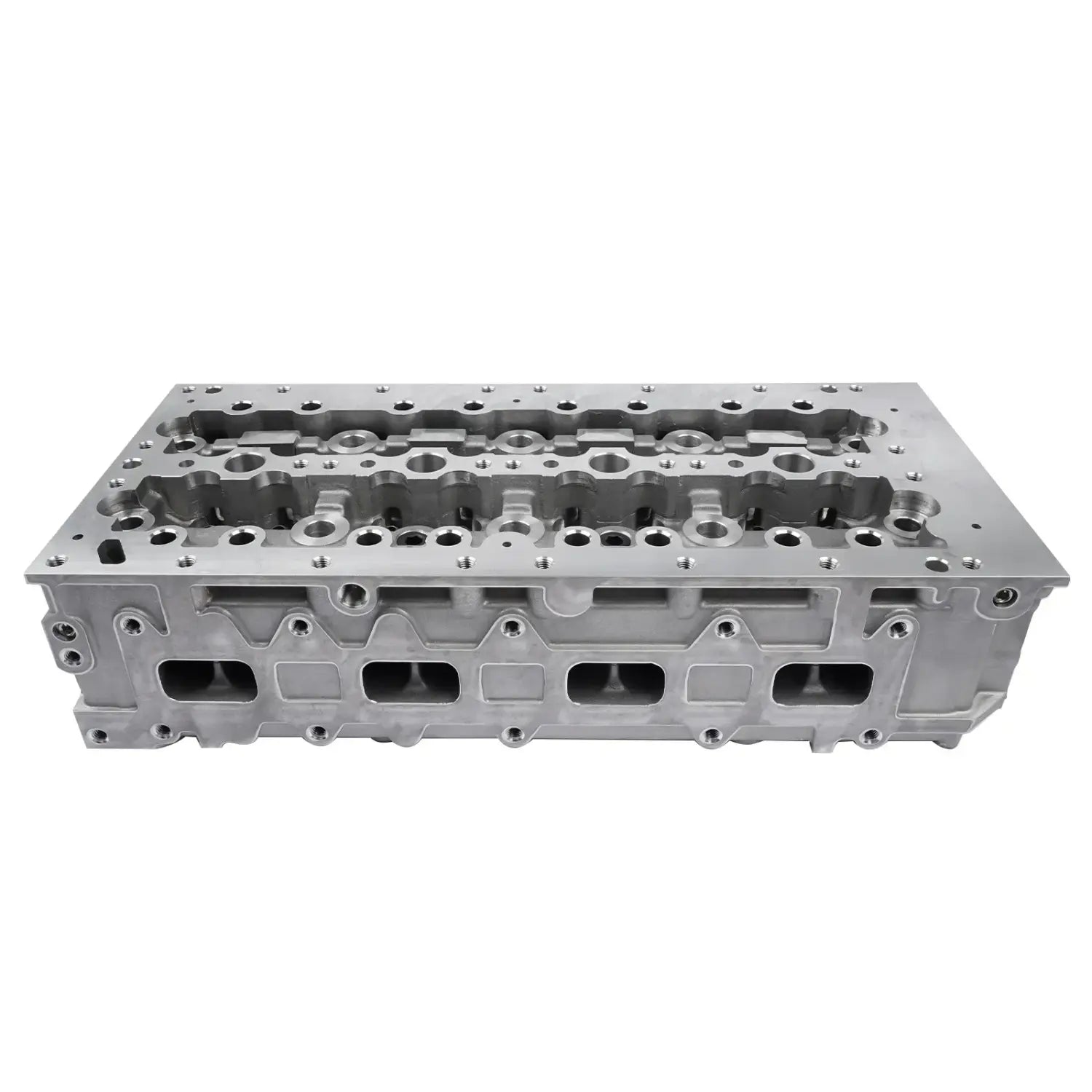 Srebrna aluminiowa głowica cylindra ap01 z frezowanymi gniazdami zaworów i gwintowanymi otworami do iveco daily i fiat ducato