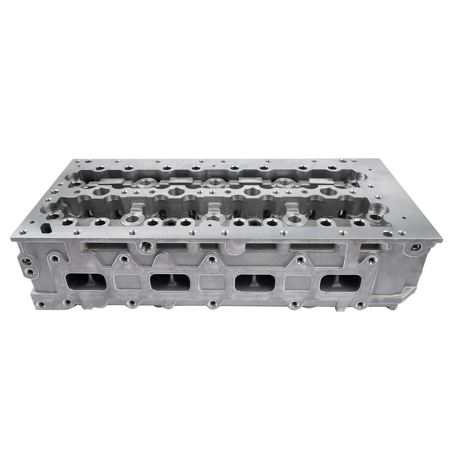 Srebrna aluminiowa głowica cylindra ap01 z frezowanymi gniazdami zaworów i gwintowanymi otworami do iveco daily i fiat ducato