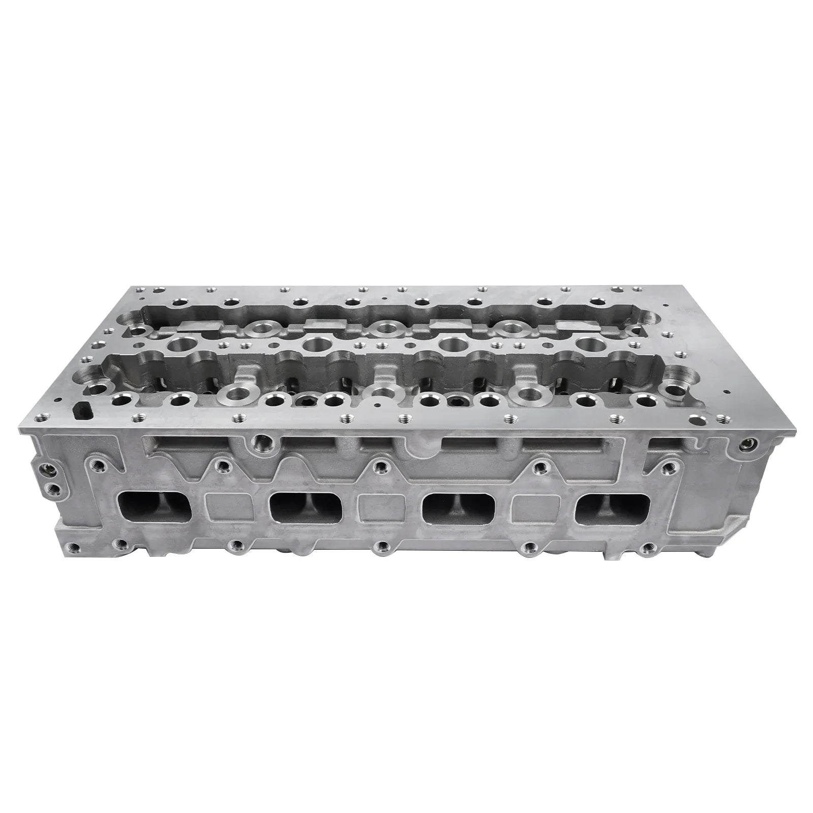 Srebrna aluminiowa głowica cylindra ap01 z frezowanymi gniazdami zaworów i gwintowanymi otworami do iveco daily i fiat ducato