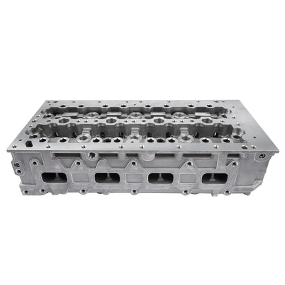 Srebrna aluminiowa głowica cylindra ap01 z frezowanymi gniazdami zaworów i gwintowanymi otworami do iveco daily i fiat ducato