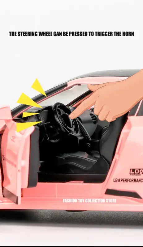 GTR-CSR2 Fast & Furious 1:32 – Metalowy Model Samochodu z Efektami Dźwiękowymi i Świetlnymi - Czarny bez pudełka