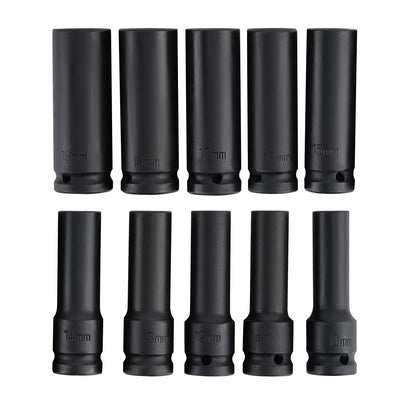 Zestaw 20 głębokich nasadek udarowych 1/2 cala 10–19 mm do kół
