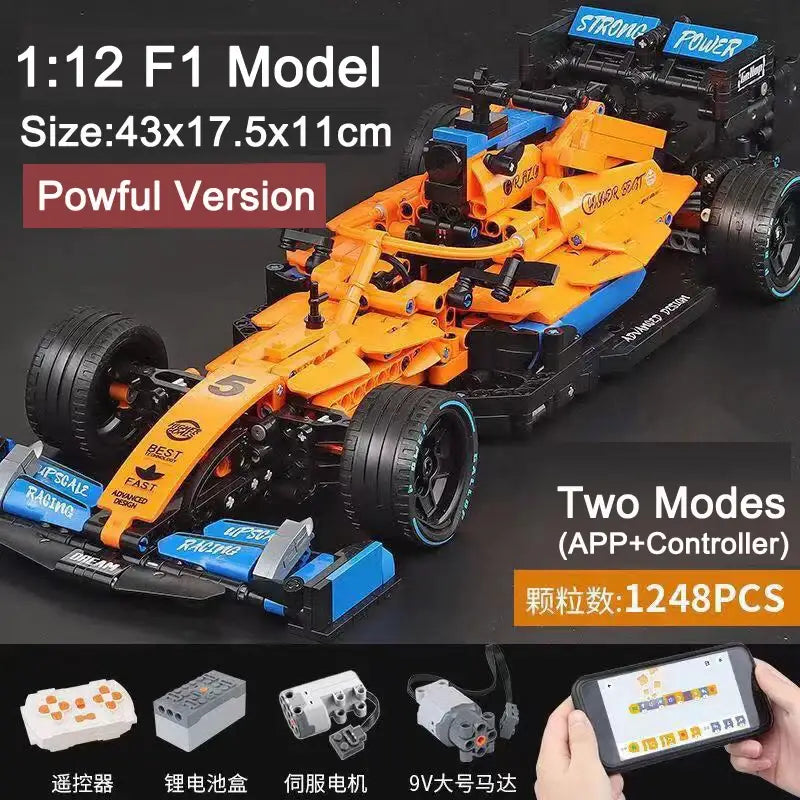 High-Tech Klocki F1 Formula 1 – Zdalnie Sterowany Model Wyścigowy dla Ekspertów