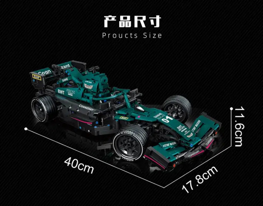 High-Tech Klocki F1 Formula 1 – Zdalnie Sterowany Model Wyścigowy dla Ekspertów