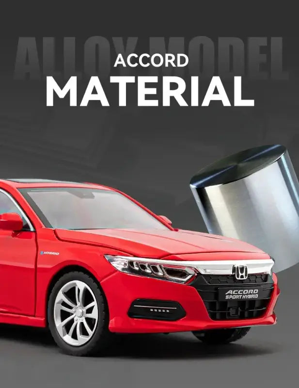 Honda Accord 1:24 Model Metalowy z Dźwiękiem i Światłem