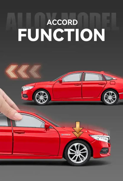 Honda Accord 1:24 Model Metalowy z Dźwiękiem i Światłem
