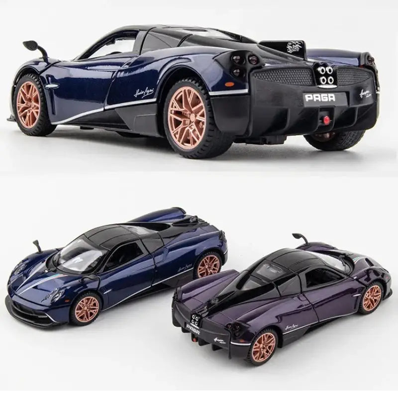 Huayra Dinastia 1:32 – Metalowy Model Samochodu Wyścigowego z Efektami Dźwiękowymi i Świetlnymi Zabawka Kolekcjonerska