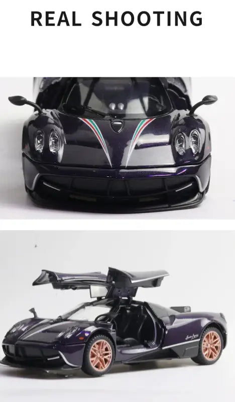 Huayra Dinastia 1:32 – Metalowy Model Samochodu Wyścigowego z Efektami Dźwiękowymi i Świetlnymi Zabawka Kolekcjonerska