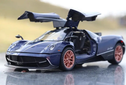 Huayra Dinastia 1:32 – Metalowy Model Samochodu Wyścigowego z Efektami Dźwiękowymi i Świetlnymi Zabawka Kolekcjonerska
