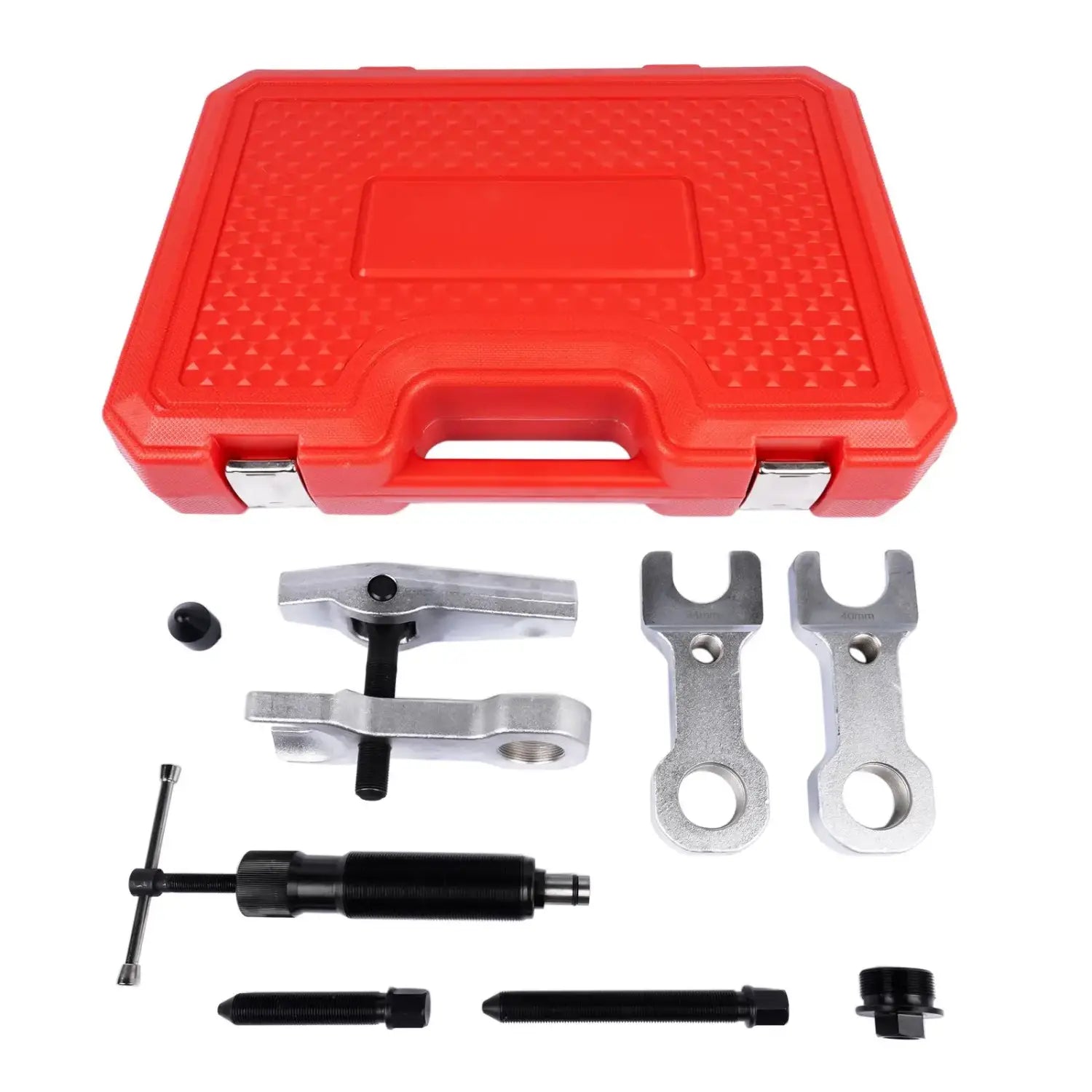 Hydrauliczny ściągacz sworzni kulowych 12 t z adapterami 30–40 mm – zdjęcie produktu