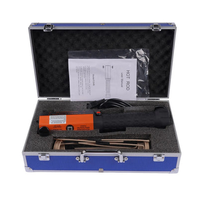 Ap03 indukcyjny bez płomienia 220v narzędzie hot rod pomarańczowo czarne w niebieskim etui ochronnym