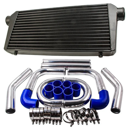 600x300x76 intercooler 3.0" 76 mm inloppsutlopp + 2.5" 64mm intercoolerrörsatser