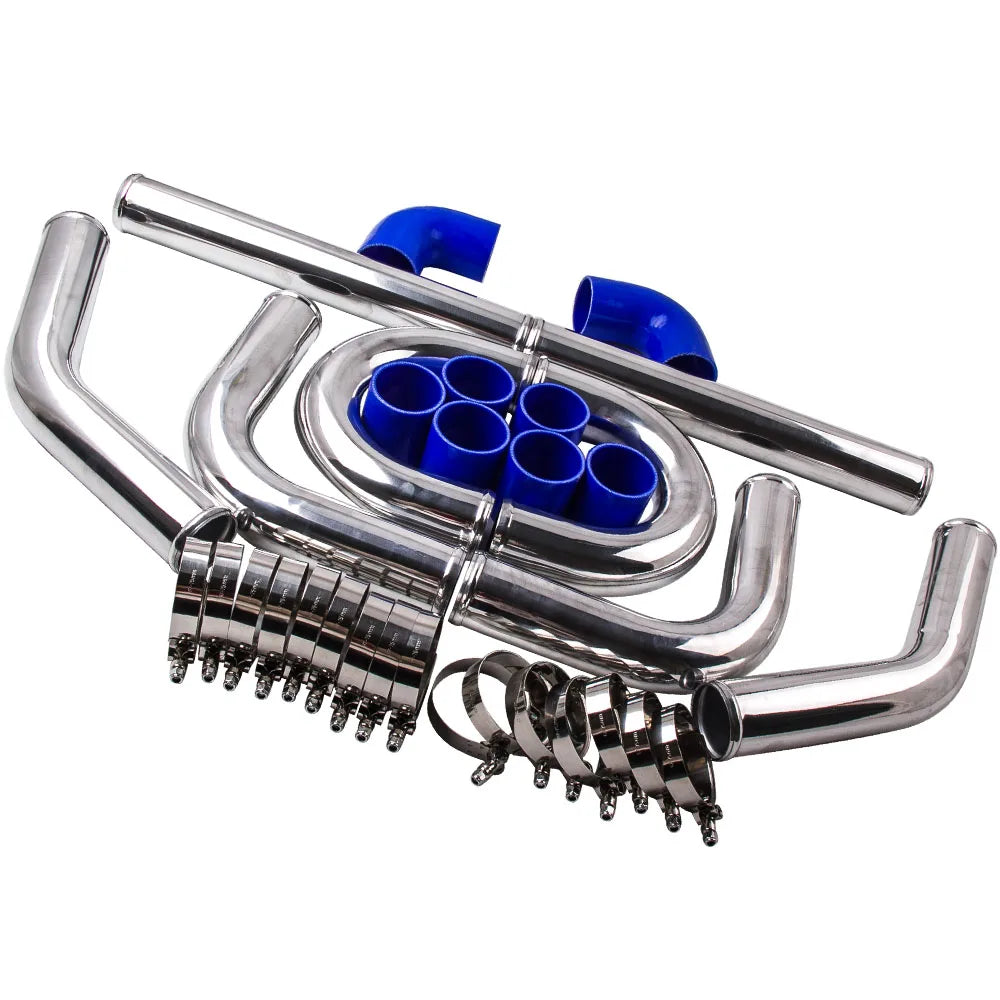 600x300x76 intercooler 3.0" 76 mm inloppsutlopp + 2.5" 64mm intercoolerrörsatser