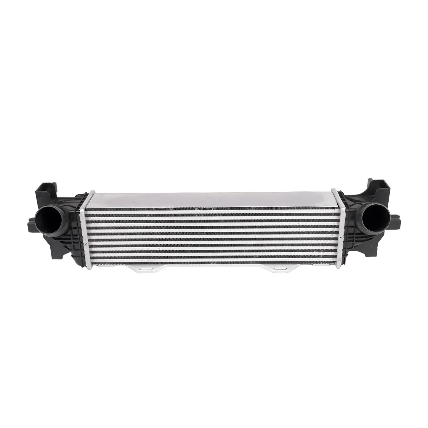 Srebrny intercooler samochodowy ap03 turbo do saloon bmw f90 g30 i estate bmw z czarnymi plastikowymi końcówkami