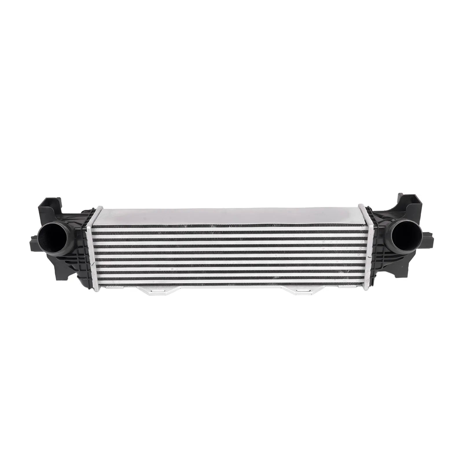 Srebrny intercooler samochodowy ap03 turbo do saloon bmw f90 g30 i estate bmw z czarnymi plastikowymi końcówkami