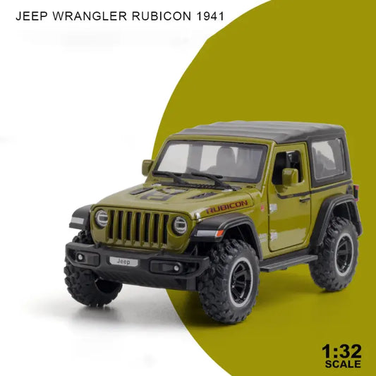 Wrangler 1/32 – Metalowy Model Off-Road 1941 Rubicon dla Dzieci - Zielony