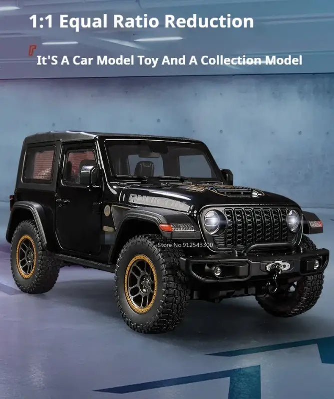 Rubicon Mipon SUV 1:18 – Metalowy Model z Otwieranymi Drzwiami i Zawieszeniem na Czterech Kołach