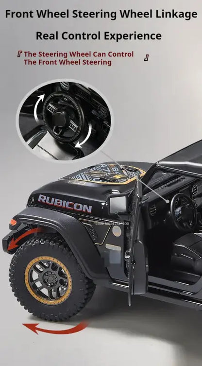 Rubicon Mipon SUV 1:18 – Metalowy Model z Otwieranymi Drzwiami i Zawieszeniem na Czterech Kołach
