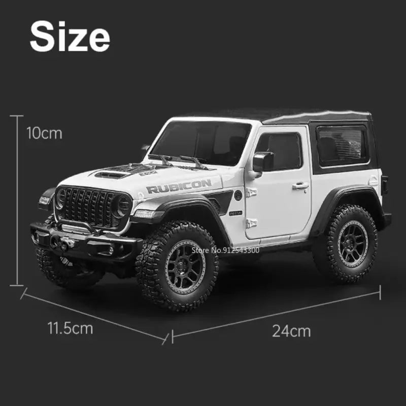 Rubicon Mipon SUV 1:18 – Metalowy Model z Otwieranymi Drzwiami i Zawieszeniem na Czterech Kołach