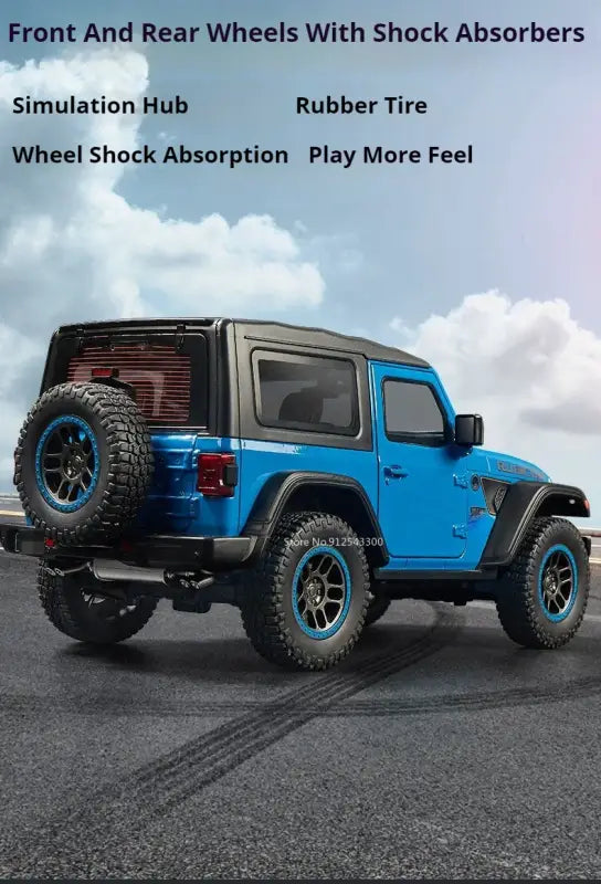 Rubicon Mipon SUV 1:18 – Metalowy Model z Otwieranymi Drzwiami i Zawieszeniem na Czterech Kołach