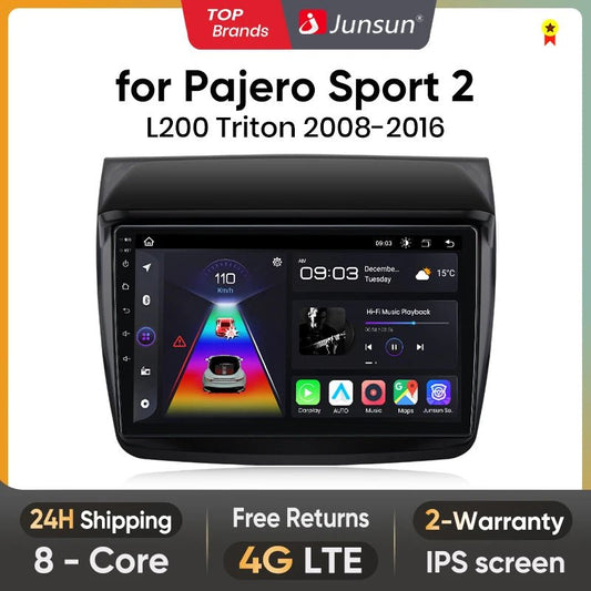 Junsun V1 Plus Car Radio For Mitsubishi Pajero Sport 2 L200 Triton 2008 - 2016 wireless CarPlay Android Auto No 2 din 2din DVD - Multigenus