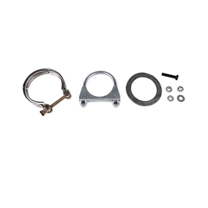 Srebrny metalowy zestaw obejm wydechu katalizatora ap03 do bmw 120d e81 e82 e87 e88 z kompletnym osprzętem