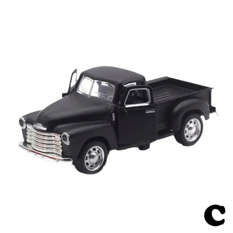 Klasyczny Pickup 1:32 – Metalowy Model Samochodu Z Mechanizmem Cofania - Czarny