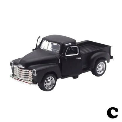 Klasyczny Pickup 1:32 – Metalowy Model Samochodu Z Mechanizmem Cofania - Czarny