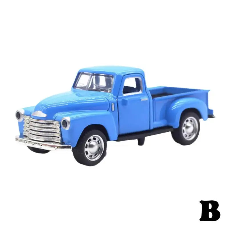 Klasyczny Pickup 1:32 – Metalowy Model Samochodu Z Mechanizmem Cofania - Niebieski