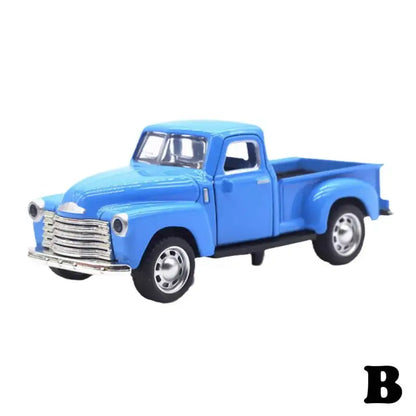 Klasyczny Pickup 1:32 – Metalowy Model Samochodu Z Mechanizmem Cofania - Niebieski