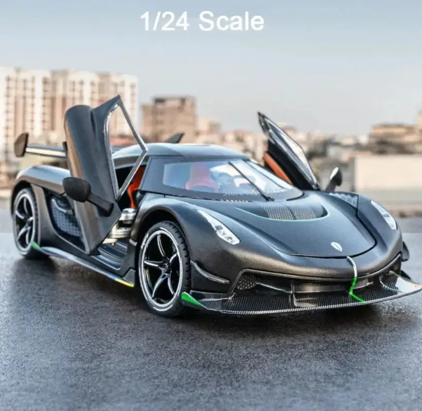 Jesko 1:24 – Metalowy Model Samochodu Sportowego z Otwieranymi Drzwiami i Mechanizmem Cofania