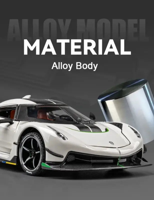 Jesko 1:24 – Metalowy Model Samochodu Sportowego z Otwieranymi Drzwiami i Mechanizmem Cofania