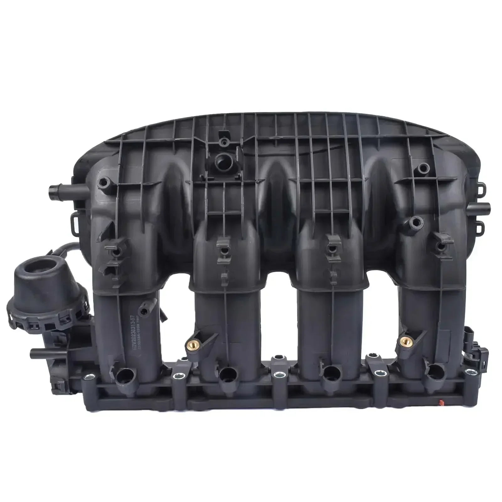 Czarny plastikowy kolektor ssący ap01 z żebrowaniem i portami cylindrycznymi do 0t gasline 06k133201k 06k133201p