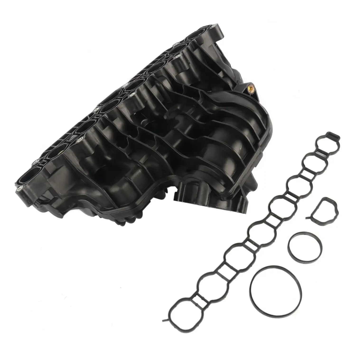 Czarny plastikowy kolektor dolotowy silnika z uszczelką do jeep cherokee wrangler jk 2.8 crd 68142871ac