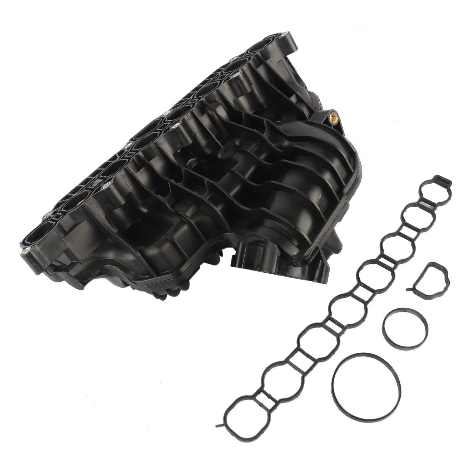 Czarny plastikowy kolektor dolotowy silnika z uszczelką do jeep cherokee wrangler jk 2.8 crd 68142871ac