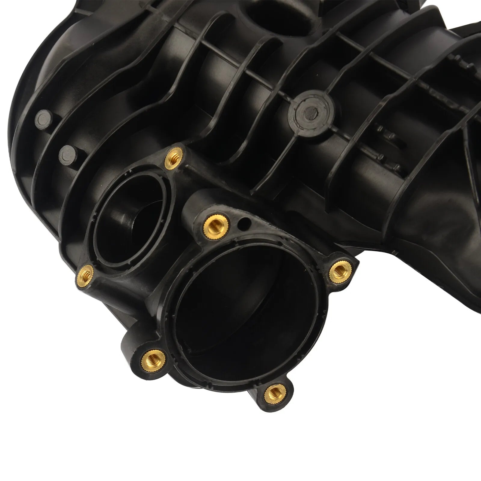 Czarny plastikowy kolektor dolotowy silnika z złotymi śrubami do jeep cherokee wrangler jk 2.8 crd