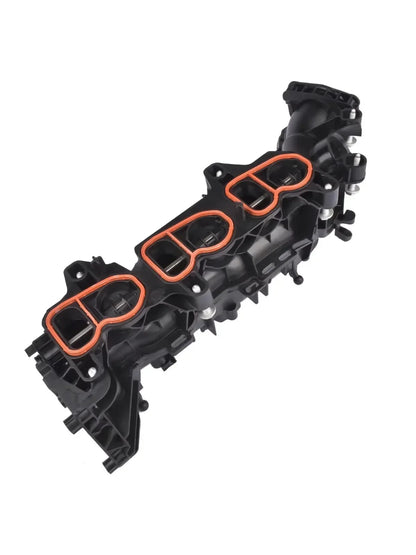 Black plastikowy kolektor dolotowy ap03 z pomarańczowymi gumowymi uszczelkami do bmw serii 2 f45 f46 active tourer