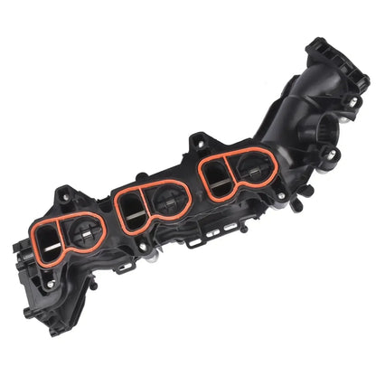 Czarny plastikowy kolektor dolotowy ap03 z pomarańczowymi gumowymi uszczelkami do bmw f45 f46 active tourer