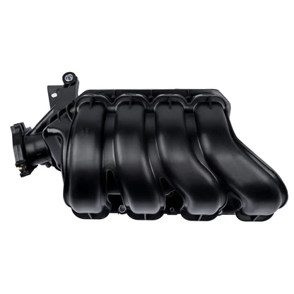 Czarny plastikowy kolektor dolotowy toyota corolla auris avensis 1.6 z czterema kanałami i mocowaniami