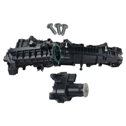 Ap03 kolektor dolot czarny plastikowy z zieloną gumową uszczelką do silnika bmw n57