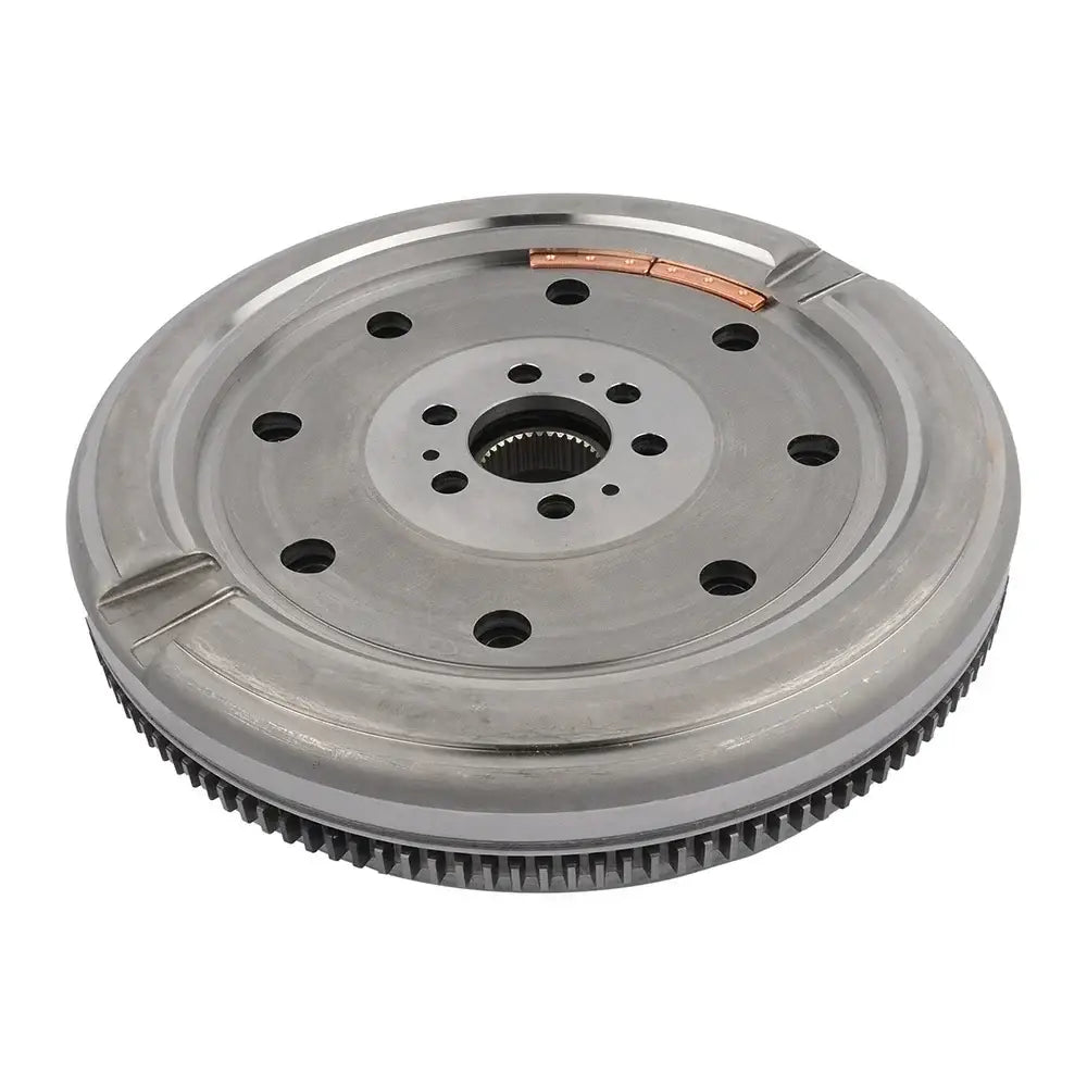 Srebrny metaliczny koło zamachowe z miedzianą tarczą cierną i zębatym obwodem do vw 03g105266be 03g105266cg dmf092