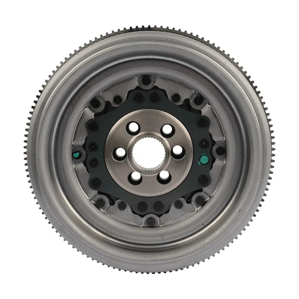 Srebrny metaliczny koło zamachowe zębaty pierścień i 6 otworów montażowych do vw 03g105266be 03g105266cg dmf092