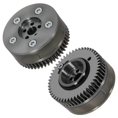 Dwa metaliczne szare łożyska oporowe sprzęgła z zębami i mocowaniami do mercedesa gla45 x156 camshaft adjuster