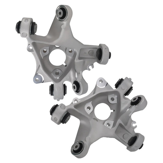 Gray metallic zwrotnica zawieszenia kierownicy with black rubber bushings for tesla model 3 zawieszenia kierownicy