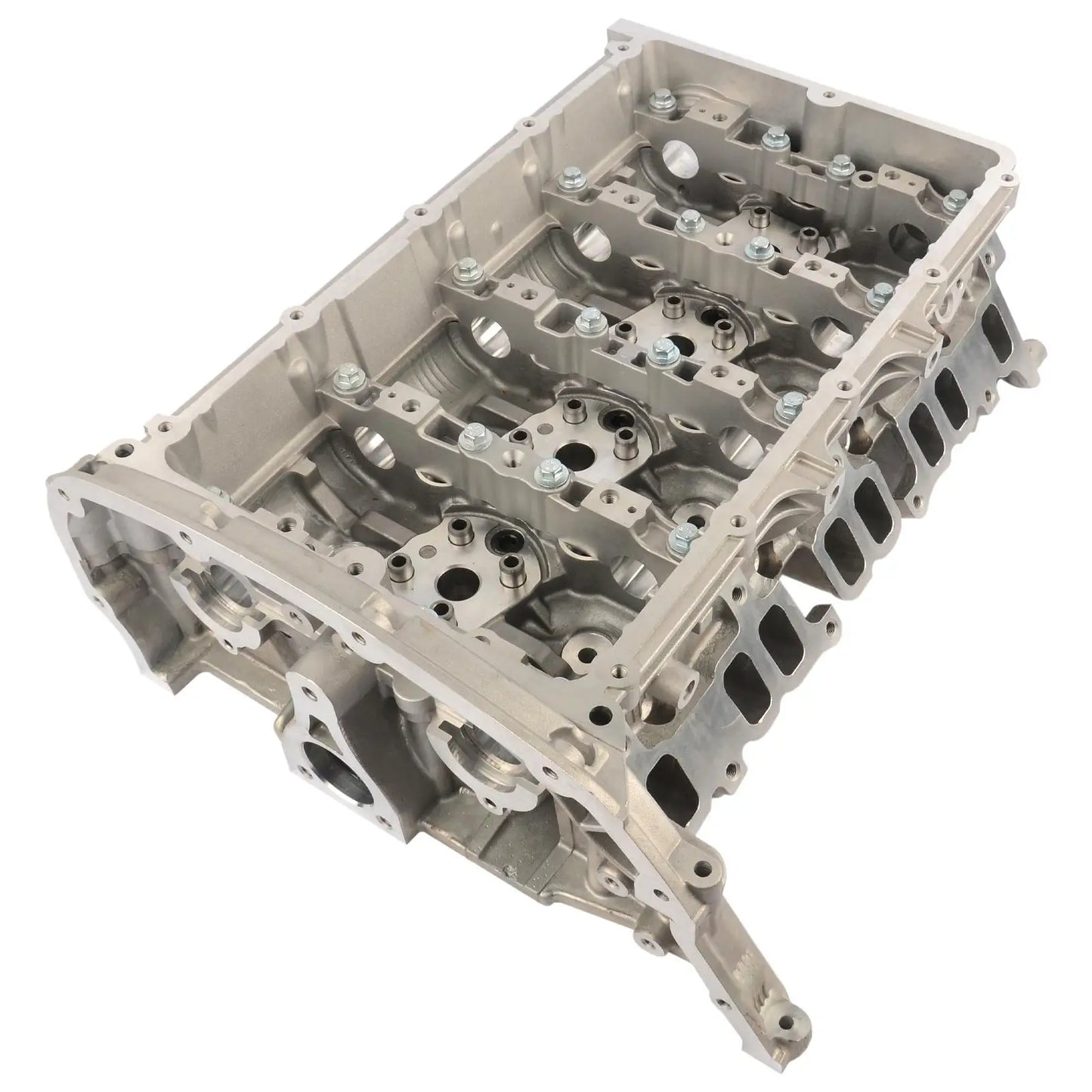 Srebrna głowica cylindryczna z aluminium bk3q6c032ad do ford ranger 2.2 dci z otworami na śruby i powierzchniami obrobionymi